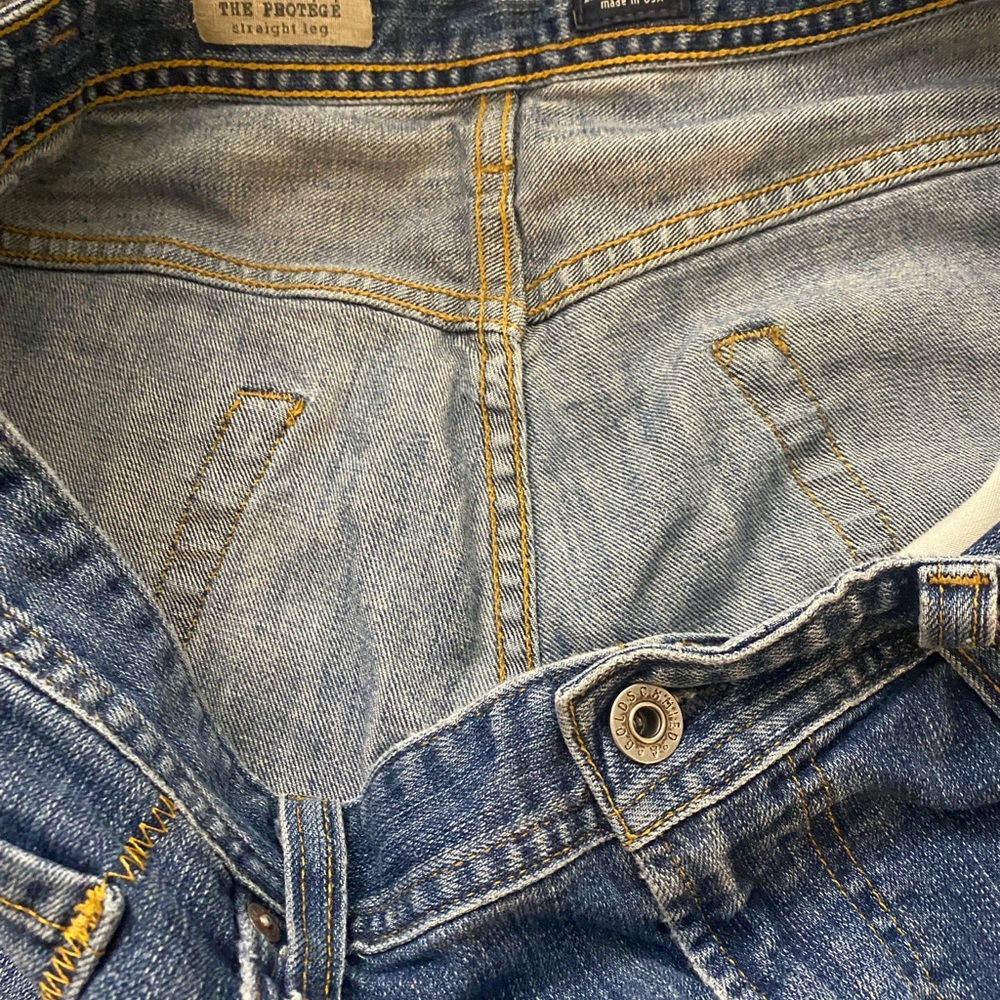 AG Adriano Goldschmied Men's Straight Blue Jeans The protege - Picture 8 of 8